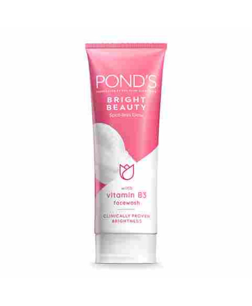 Ponds Bright Beauty Spot-less Glow Face Wash With Vitamins 100G 